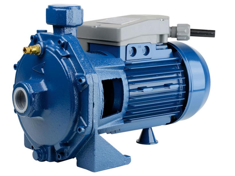 Pompe centrifuge - Triphasé 400v <br><span>0,74 kW (1 ch) - 2 turbines laiton</span>