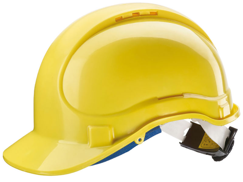 Casque chantier : jaune