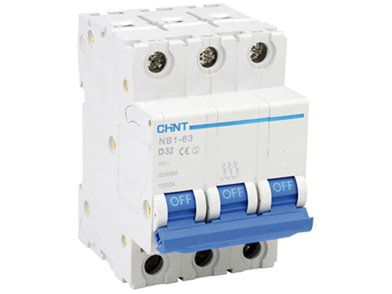 Disjoncteur modulaire 3 pôles <br><span>Courbe D - 400v - 40 A - 10 kA</span>