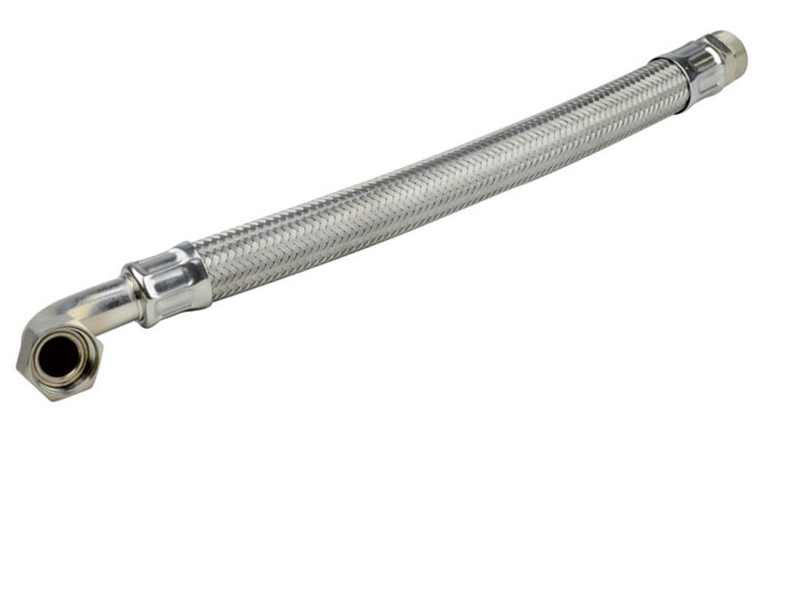 Flexible Galva coudé - Long. 500 mm <br><span>Raccords MF 1'' ¼</span>