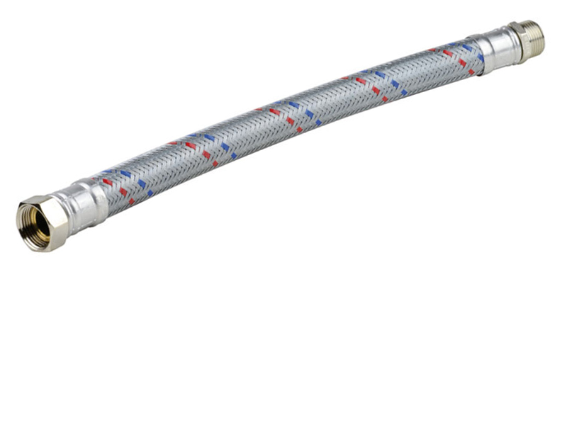 Flexible Galva droit - Long. 800 mm <br><span>Raccords MF 1 1/4''</span>