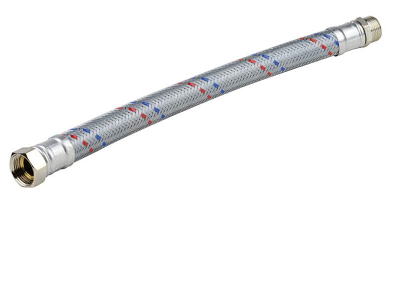 Flexible Galva droit - Long. 600 mm <br><span>Raccords MF 1''</span>