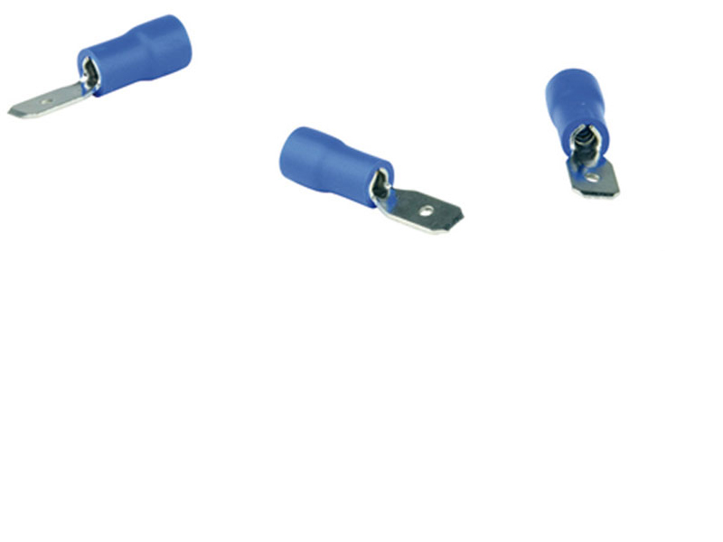 Languette mâle pré-isolé <br><span>Largeur 4.75mm - Bleu</span>