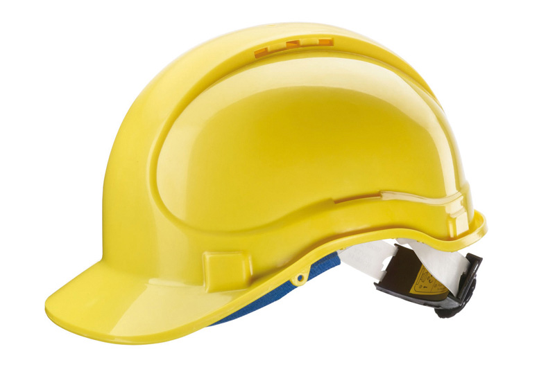 Casque chantier : jaune